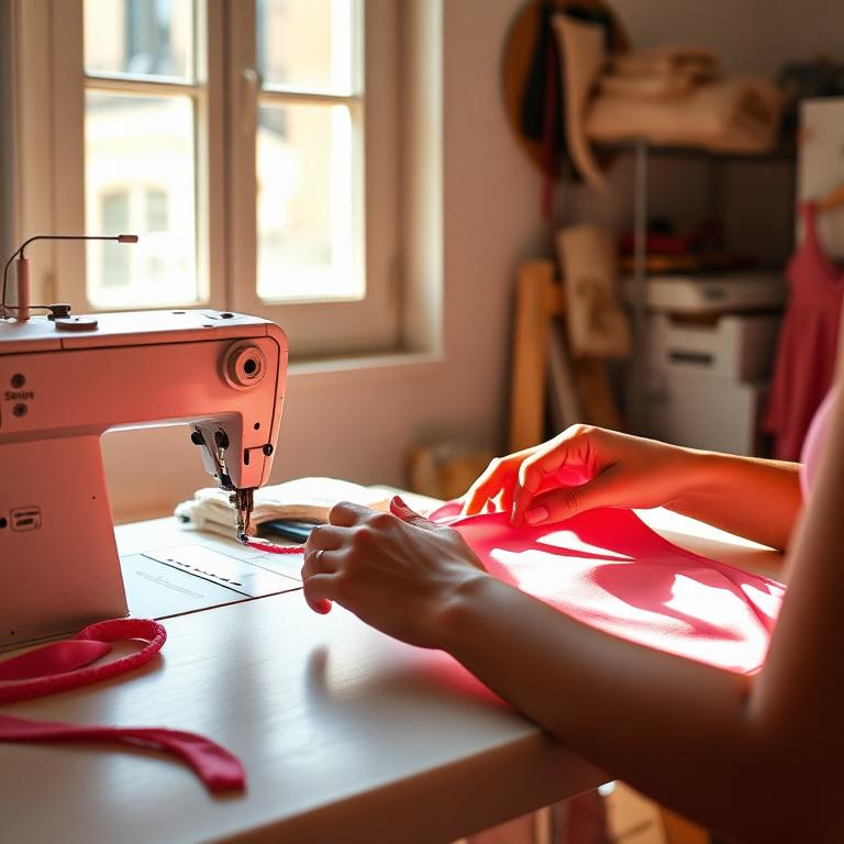 Behind the scenes in our Porto sewing room